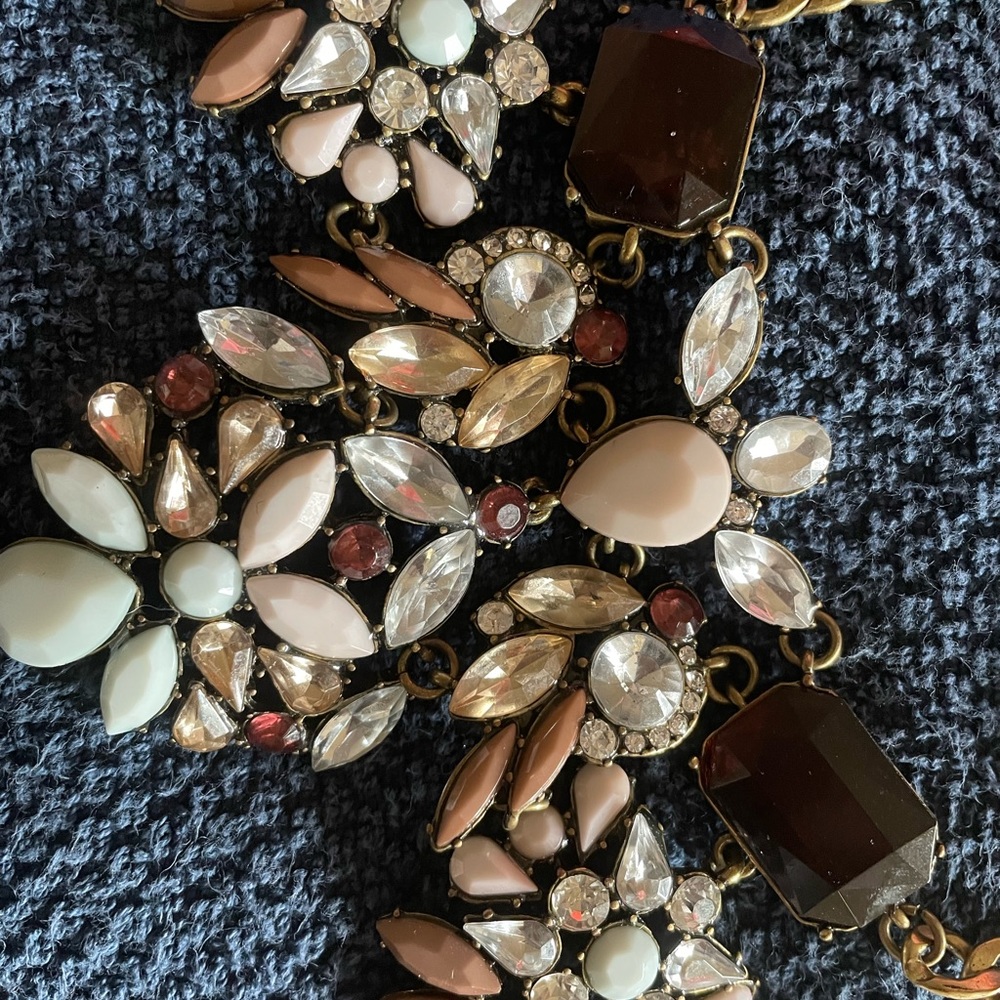 Statement necklace with amazing jewel tones